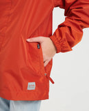 XTM Performance Kids Stash 2L Packable Rain Jacket - Burnt Orange
