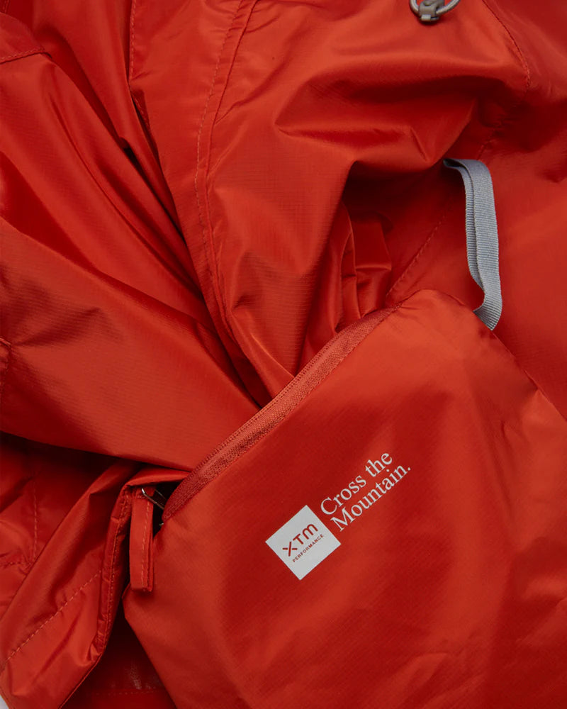 XTM Performance Kids Stash 2L Packable Rain Jacket - Burnt Orange