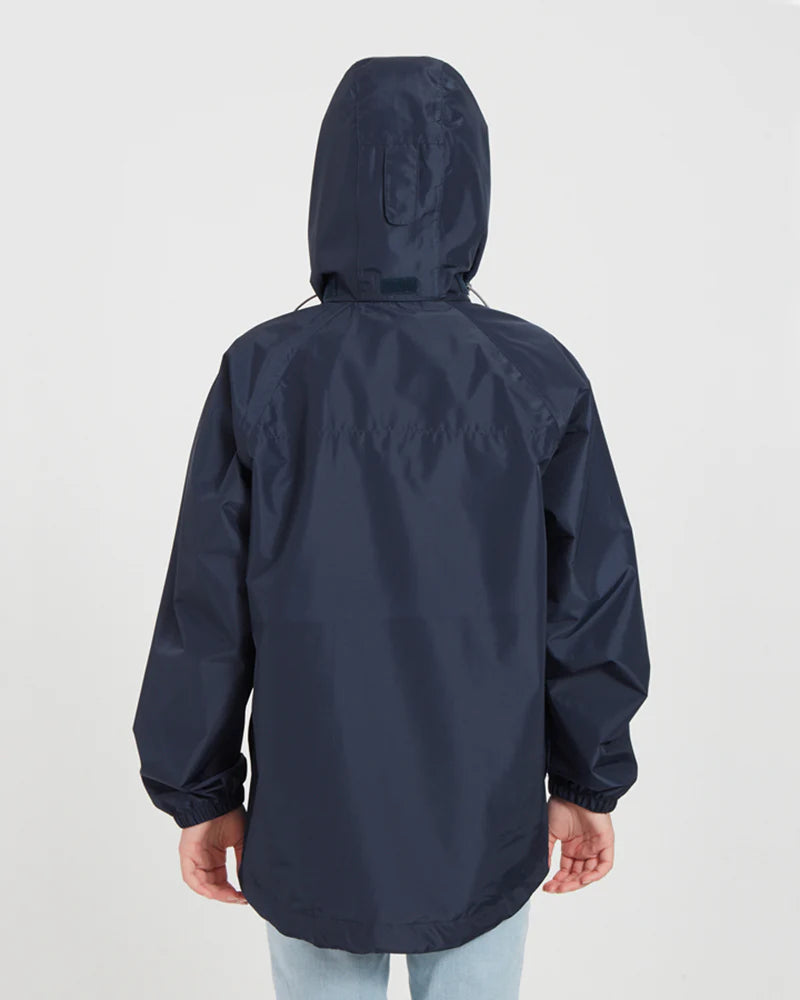XTM Performance Kids Stash 2L Packable Rain Jacket - Patriot Blue