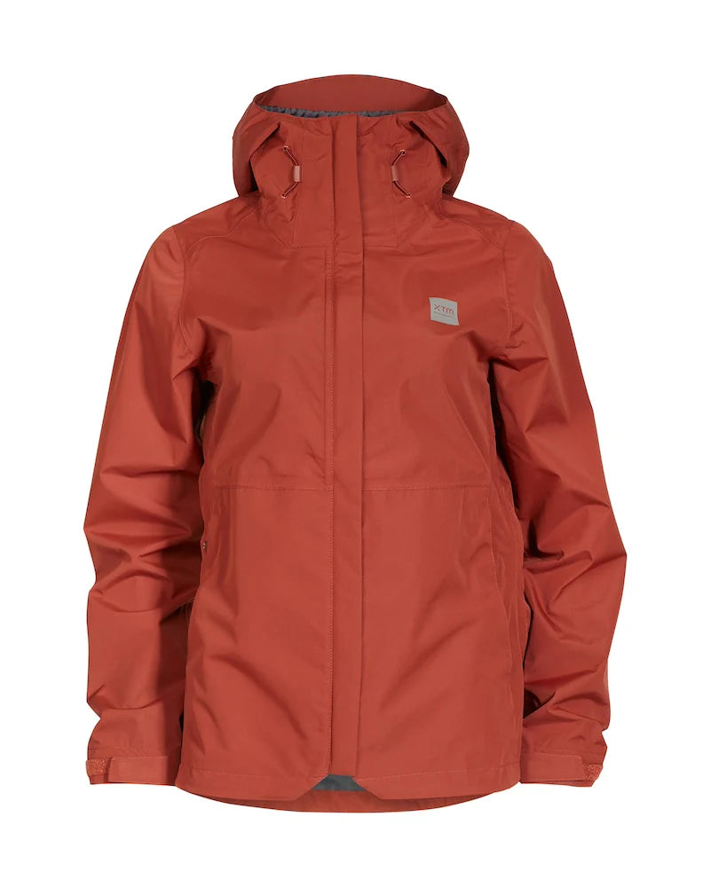 XTM Performance Womens Takayna Premium Packable Waterproof Rain Jacket - Brick