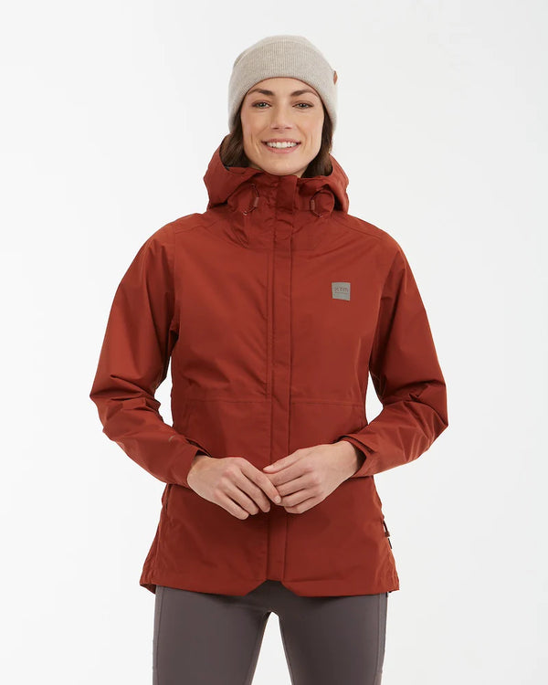 XTM Performance Womens Takayna Premium Packable Waterproof Rain Jacket - Brick
