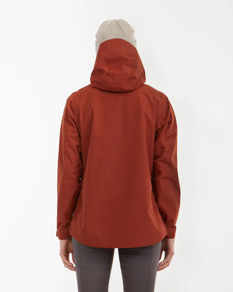 XTM Performance Womens Takayna Premium Packable Waterproof Rain Jacket - Brick