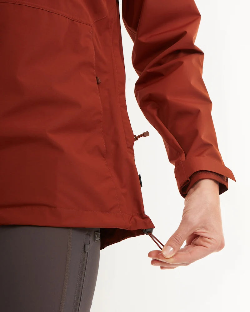 XTM Performance Womens Takayna Premium Packable Waterproof Rain Jacket - Brick