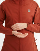 XTM Performance Womens Takayna Premium Packable Waterproof Rain Jacket - Brick