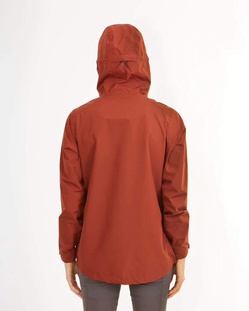 XTM Performance Womens Takayna Premium Packable Waterproof Rain Jacket - Brick