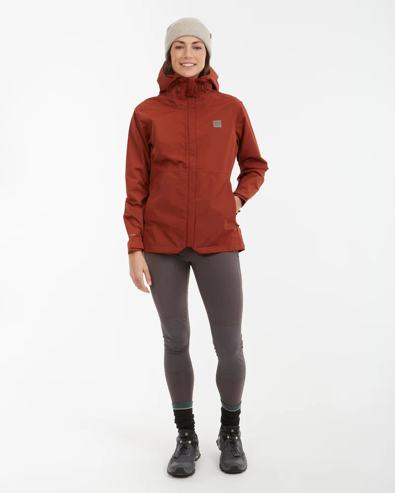 XTM Performance Womens Takayna Premium Packable Waterproof Rain Jacket - Brick
