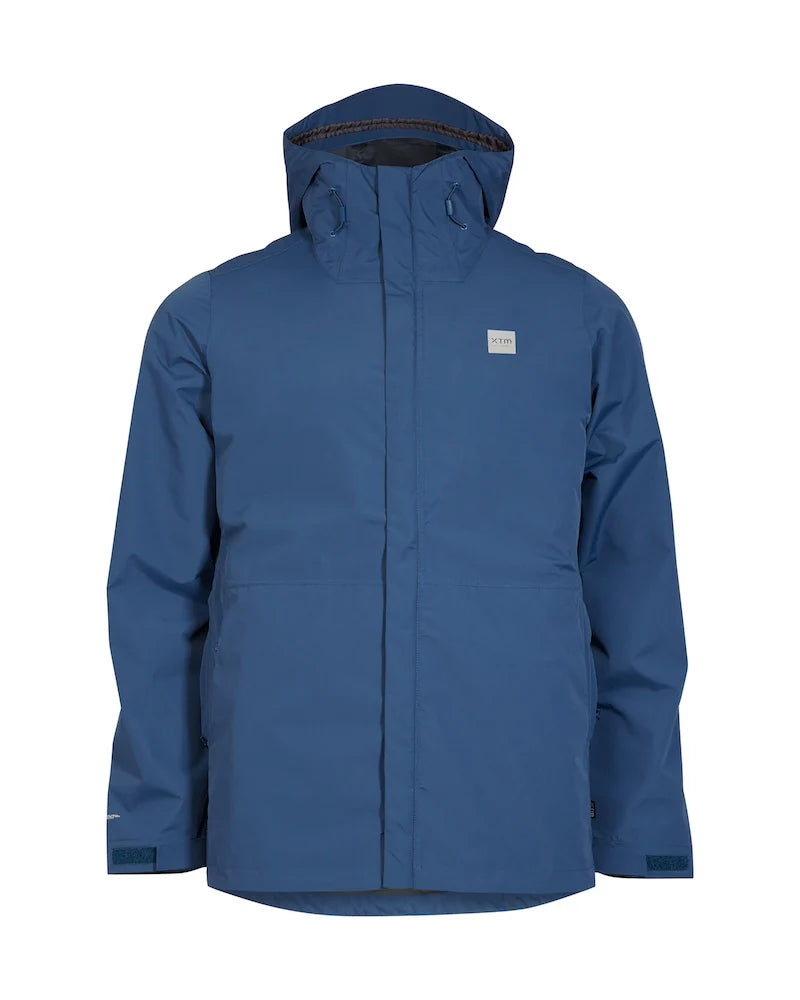 XTM Performance Mens Takayna Premium Packable Waterproof Rain Jacket - Slate Blue