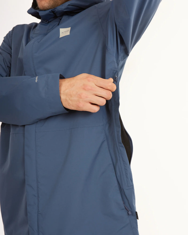 XTM Performance Mens Takayna Premium Packable Waterproof Rain Jacket - Slate Blue