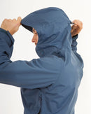 XTM Performance Mens Takayna Premium Packable Waterproof Rain Jacket - Slate Blue