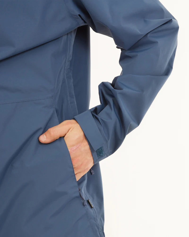 XTM Performance Mens Takayna Premium Packable Waterproof Rain Jacket - Slate Blue
