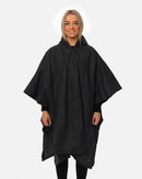 XTM Stash Packable Rain Poncho - Black