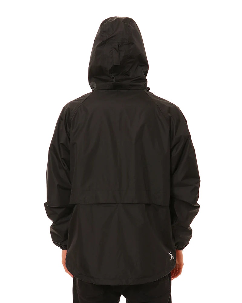 XTM Stash II Unisex Adult Stashable Rain Jacket - Black