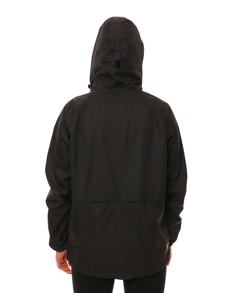 XTM Stash II Unisex Adult Stashable Rain Jacket - Black