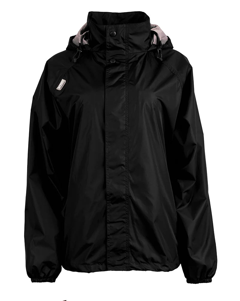 XTM Stash II Unisex Adult Stashable Rain Jacket - Black