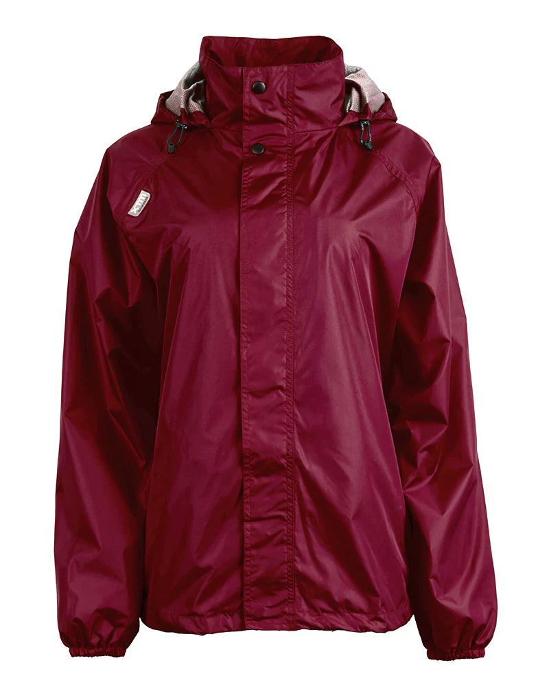 XTM Stash II Unisex Adult Stashable Rain Jacket - Burgundy