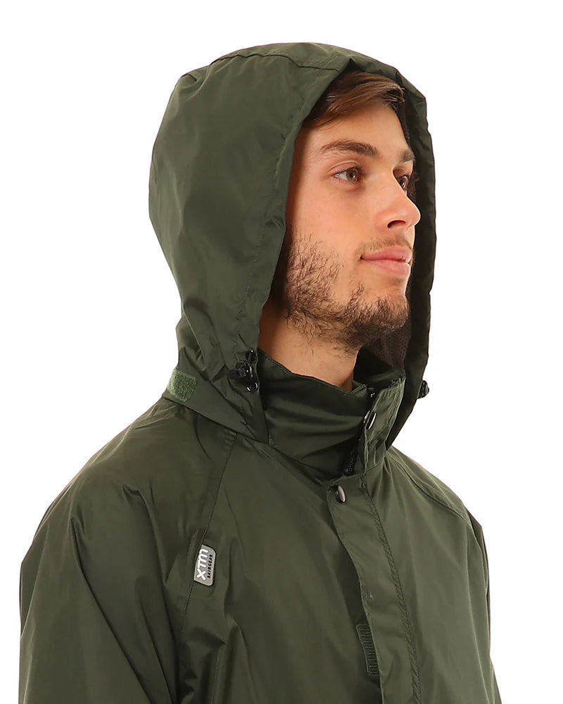 XTM Stash II Unisex Adult Stashable Rain Jacket - Forest