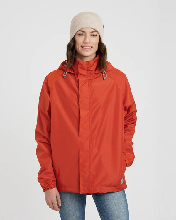 XTM Performance Unisex Stash 2L Packable Rain Jacket - Burnt Orange