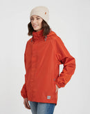 XTM Performance Unisex Stash 2L Packable Rain Jacket - Burnt Orange