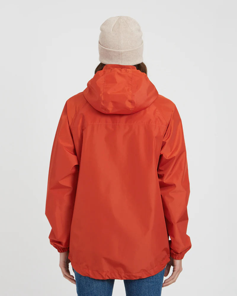 XTM Performance Unisex Stash 2L Packable Rain Jacket - Burnt Orange