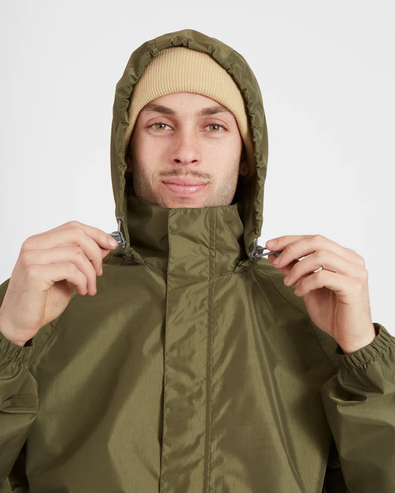 XTM Performance Unisex Stash 2L Packable Rain Jacket - Kalamata