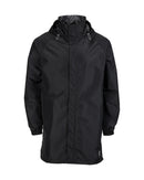 XTM Performance Stash Unisex 2L Adult 3/4 Length Packable Rain Jacket - Black