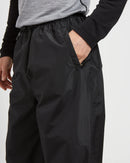 XTM Performance Unisex Stash 2L Adult Packable Rain Pant - Black