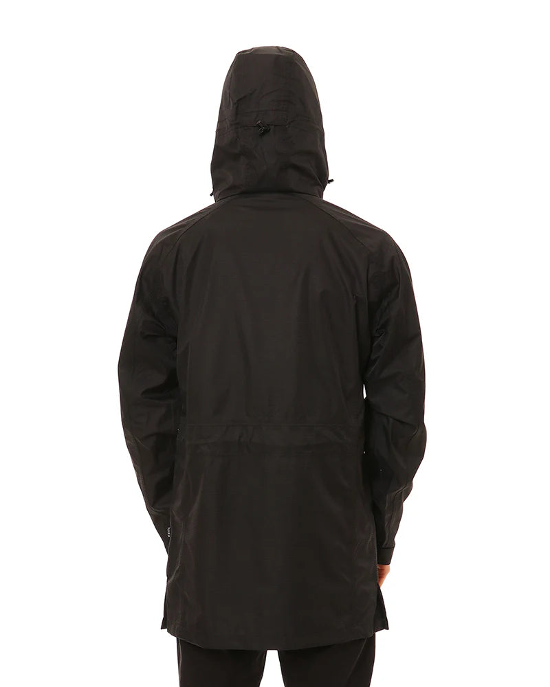 XTM Unisex Innisfail Tri-Layer 3/4 Length Rain Jacket - Black