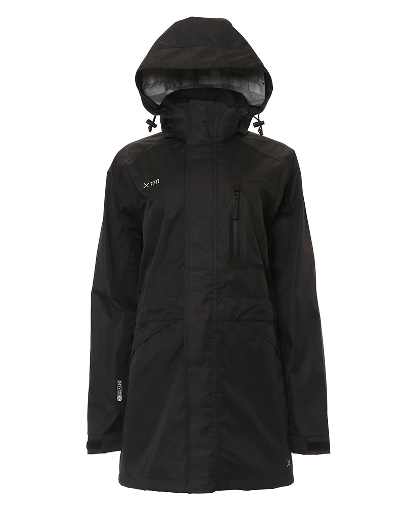 XTM Unisex Innisfail Tri-Layer 3/4 Length Rain Jacket - Black