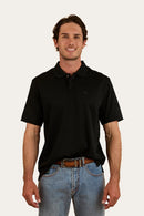 Ringers Western Mens Tech Polo - Black
