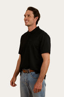 Ringers Western Mens Tech Polo - Black