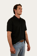 Ringers Western Mens Tech Polo - Black
