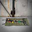 Rugged Xtremes Deluxe Canvas Tool Roll - Green