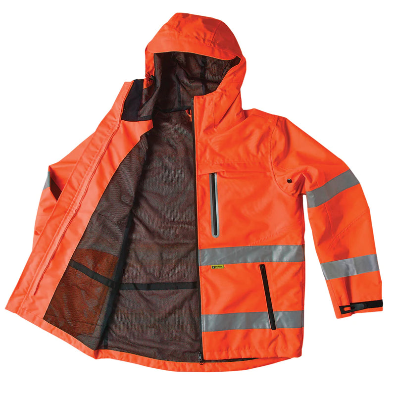 Brahma Industrial Resolution Day/Night Hoodie Jacket - Hi-Vis Orange