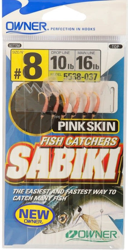 Owner Sabiki Rig Pink Shrimp Size 8
