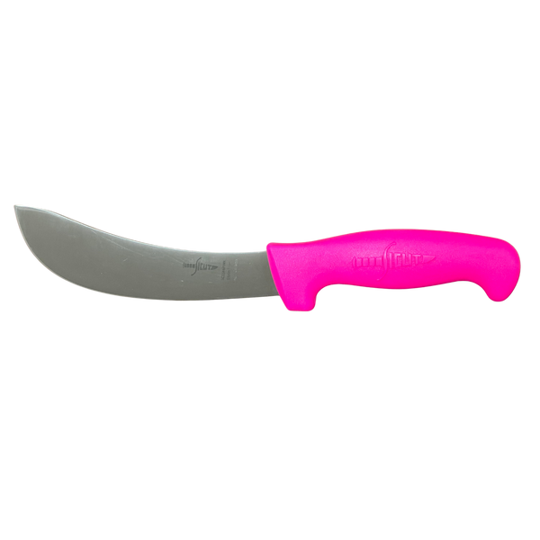 SICUT 6″ Curved Blade Beef Skinning Knife with Pink Handle – LIMITED RUN