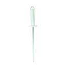 Sicut Sharpening Steel Medium Cut 10" Honing Rod - White Handle