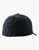 Salty Crew Alpha Flag Elastic 6 Panel Cap Hat - Black (Large/X-Large)