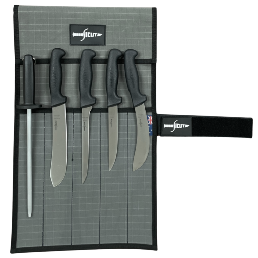 Sicut 6 Piece All Purpose Knife Pack - Black Handle