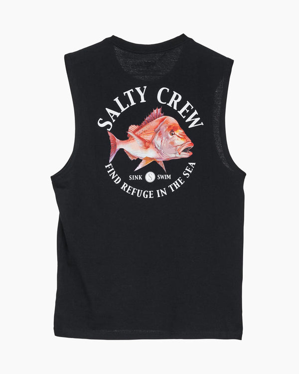 Salty Crew Snap Attack Muscle Shirt - Black