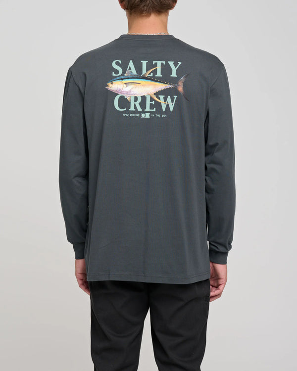 Salty Crew Yellowfin Standard Long Sleeve Shirt - Coal