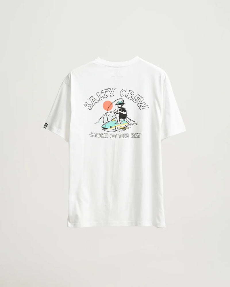 Salty Crew Catch Premium Short Sleeve Tee - White