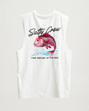 Salty Crew Snapper Muscle Tank - White