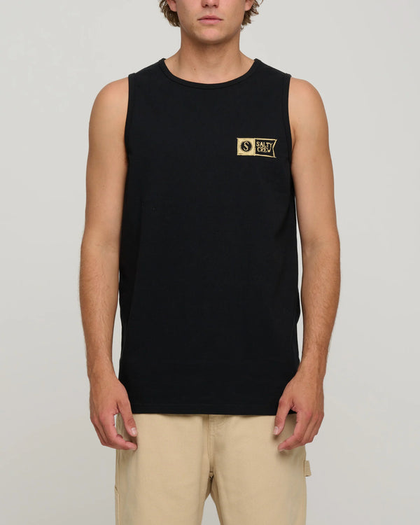 Salty Crew Sketchy Alpha Regular Tank - Black