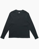 Salty Crew Cast Off Waffle Long Sleeve Henley - Coal