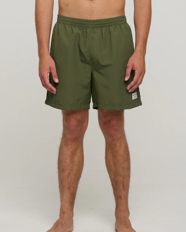 Salty Crew Alpha Flag Watershort - Olive