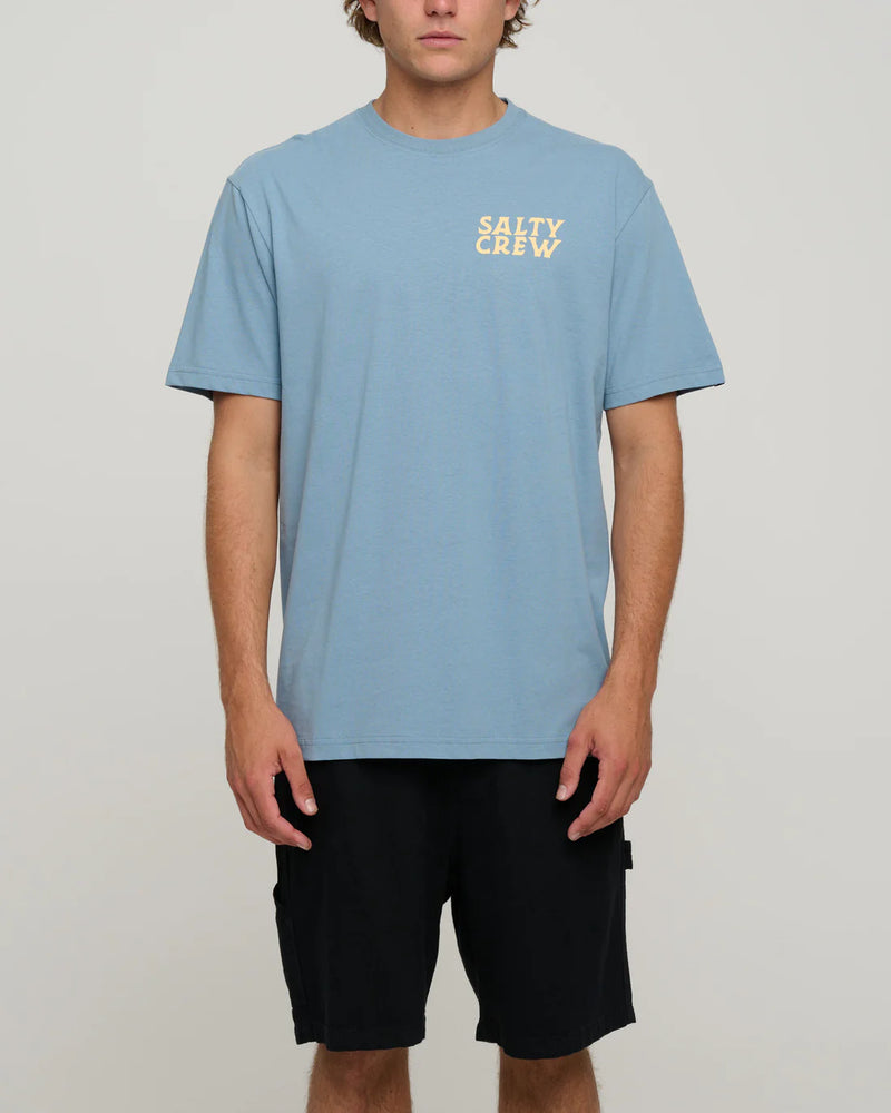 Salty Crew Sailfish Standard Short Sleeve Tee - Ash Blue