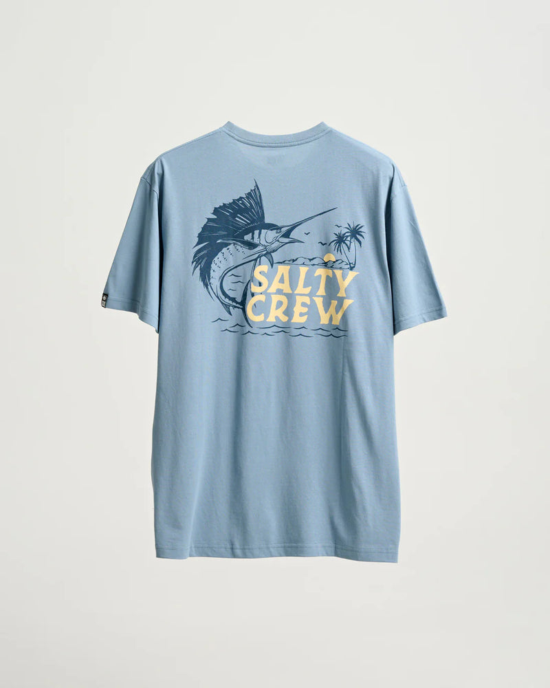 Salty Crew Sailfish Standard Short Sleeve Tee - Ash Blue