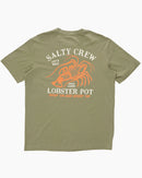 Salty Crew Lobster Pot Premium Short Sleeve Tee - Dusty Olive