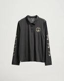 Salty Crew Tailgate Polo Long Sleeve Sunshirt - Coal