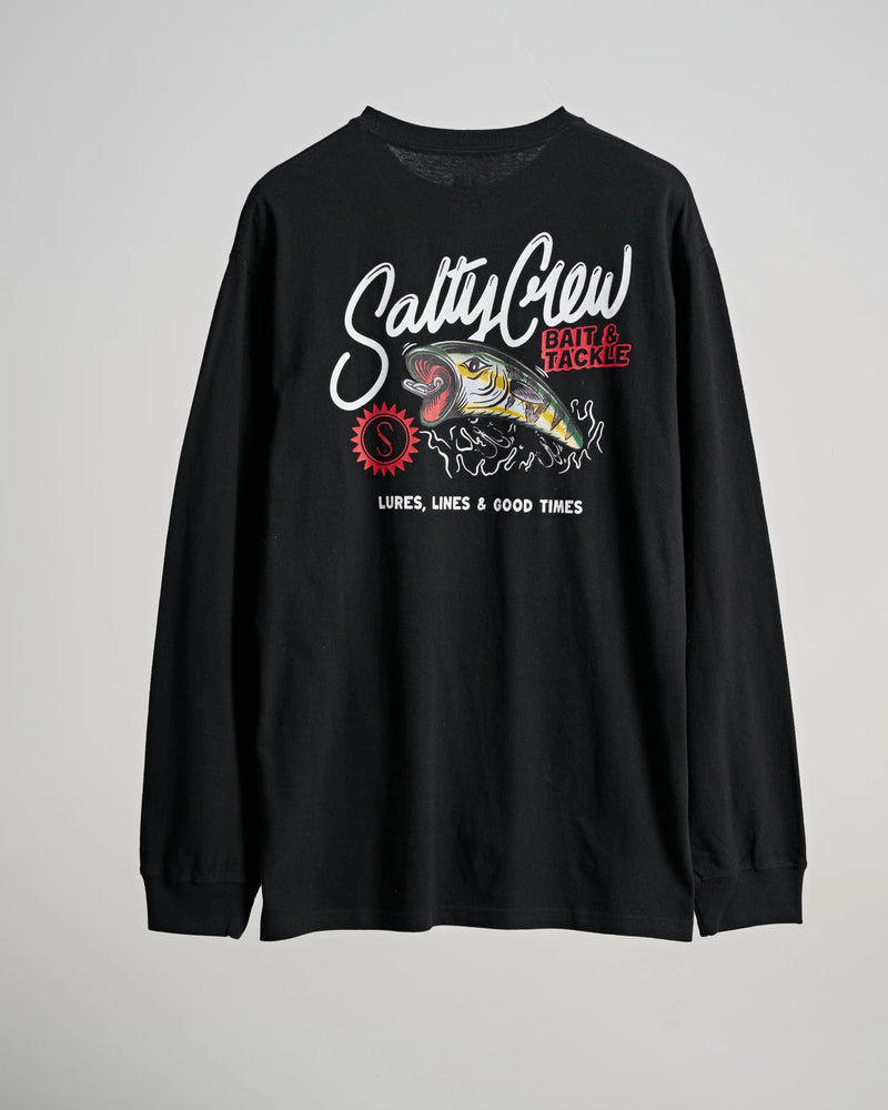 Salty Crew Cast Off Standard Long Sleeve Tee/Shirt - Black